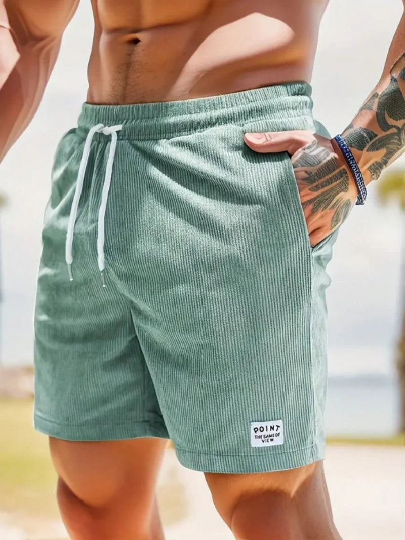 Westbrook Herren Stretch Cord Shorts | Bequeme Leichte Freizeithose für den Sommer