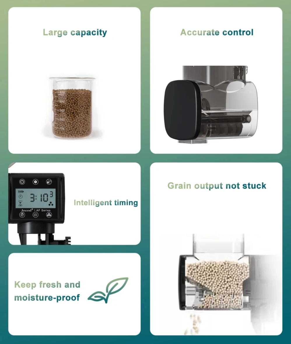 SmartFeed WiFi – Intelligenter automatischer Fischfutterautomat mit Timer und App-Steuerung
