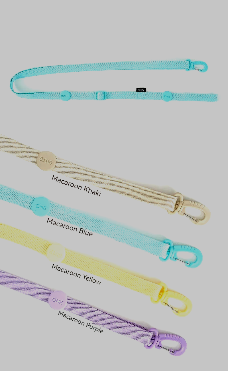 MacaroneWalk – Verstellbares Hundegeschirr-Set mit Halsband und Leine