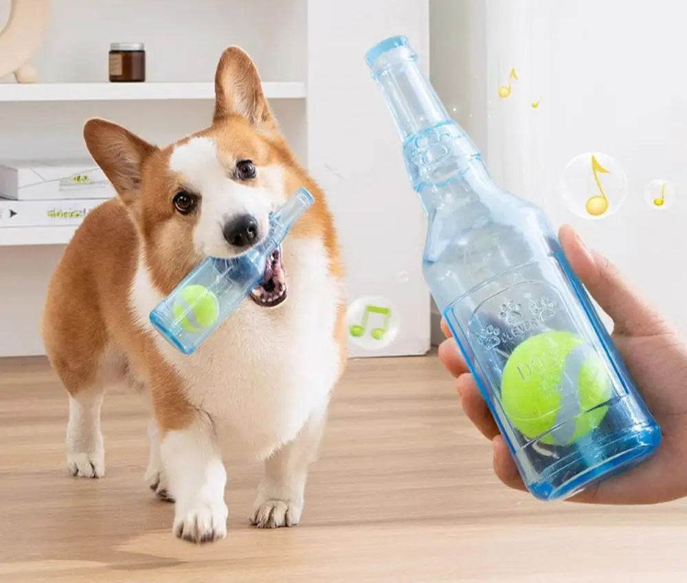 SnackBuddy Hundespielzeug mit Wasserflasche und Snackspender