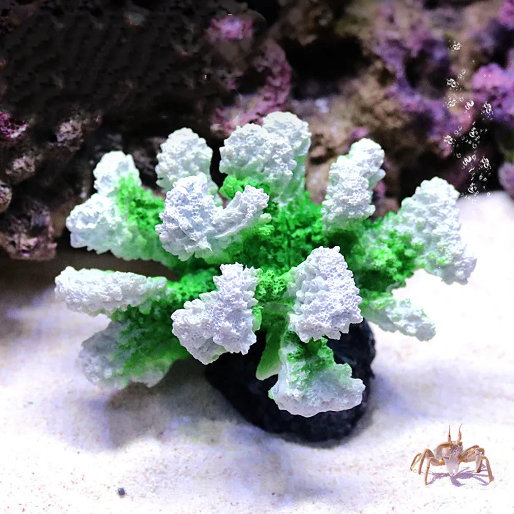 Korallenriff-Aquarienornament aus Harz
