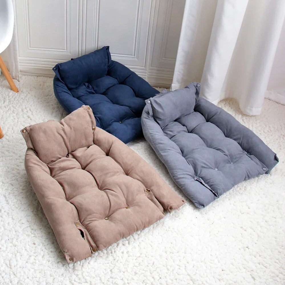 Snuggle Nest 3-in-1 Hunde- und Katzenbett – Multifunktionales, warmes Winterbett