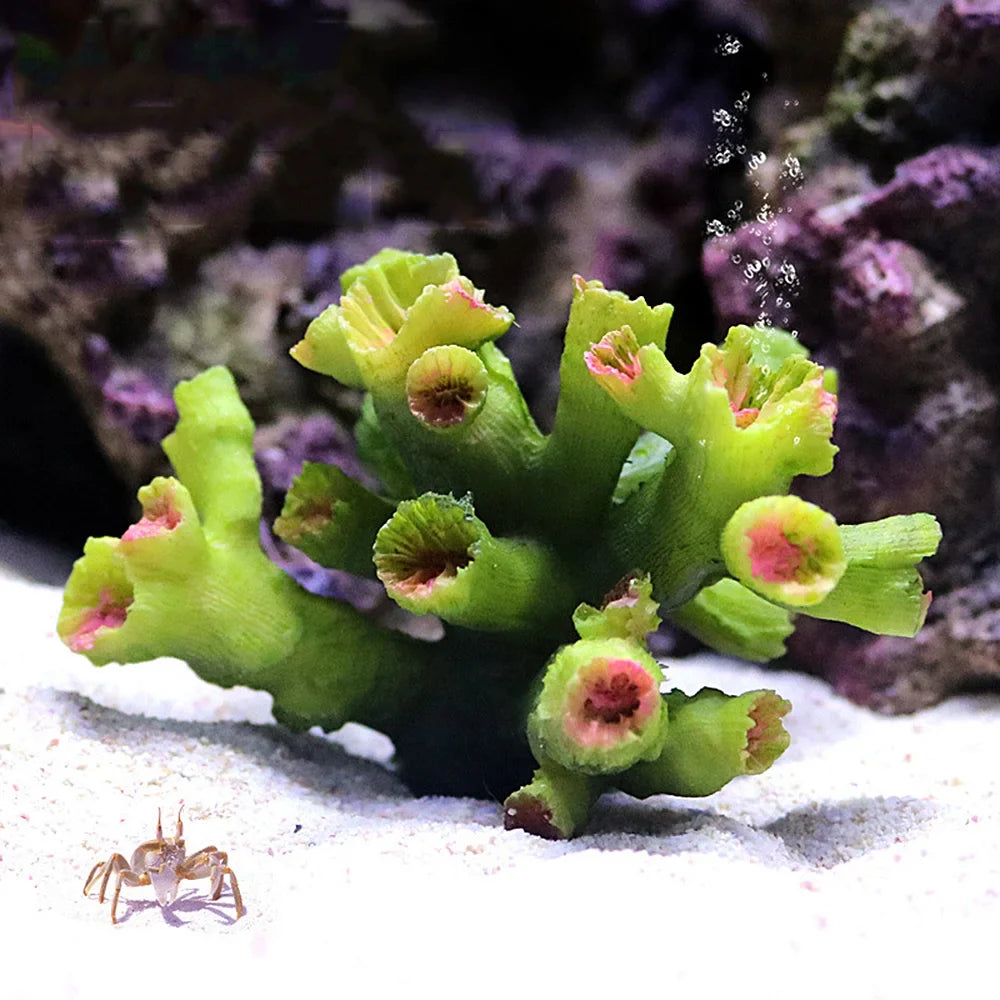 Korallenriff-Aquarienornament aus Harz