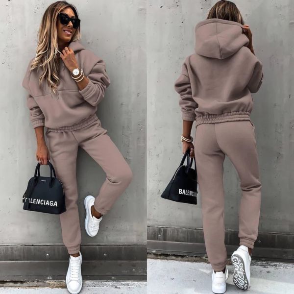 Harlow Damen Lounge Set | Weiches Sweatshirt & Jogginghose Zweiteiler