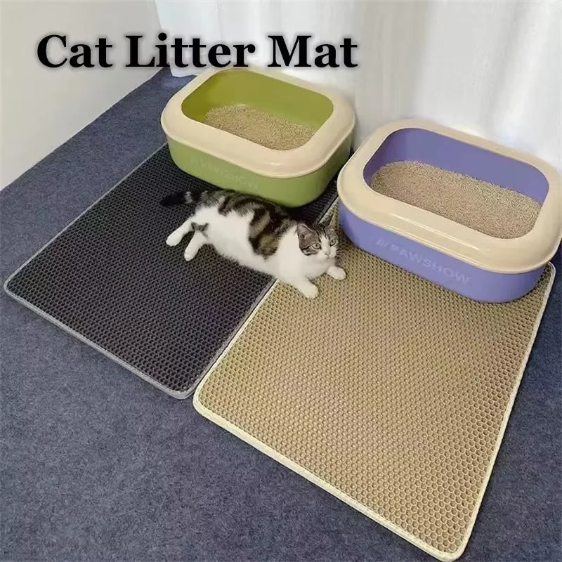 PawsGuard Doppel-Schicht Wasserdichte Katzenstreumatte