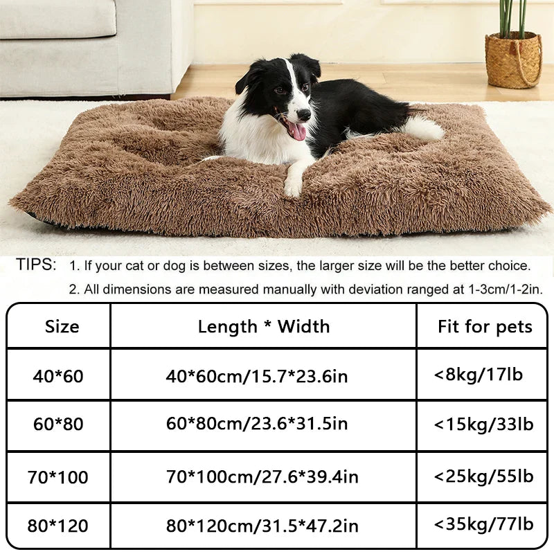 Plüsch-Hundebett – Weicher Korb für Hund oder Katze (60–70 cm)