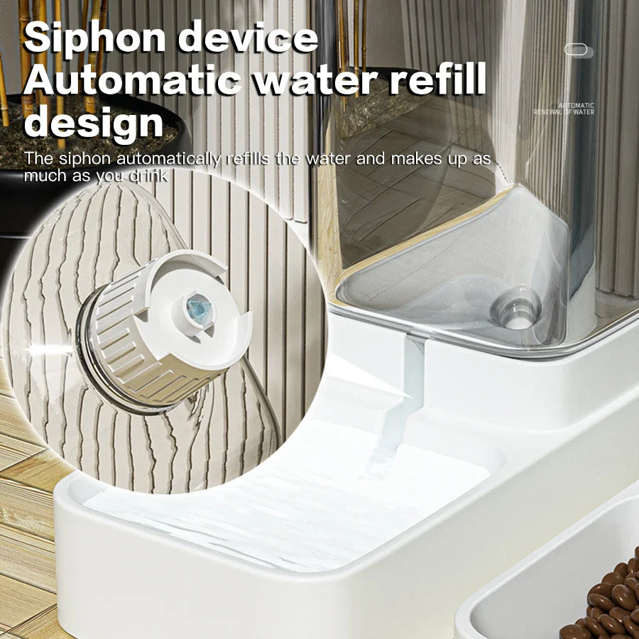 Automatischer Futter- und Wasserspender für Katzen – BPA-freier Kunststoff, 3,8 l