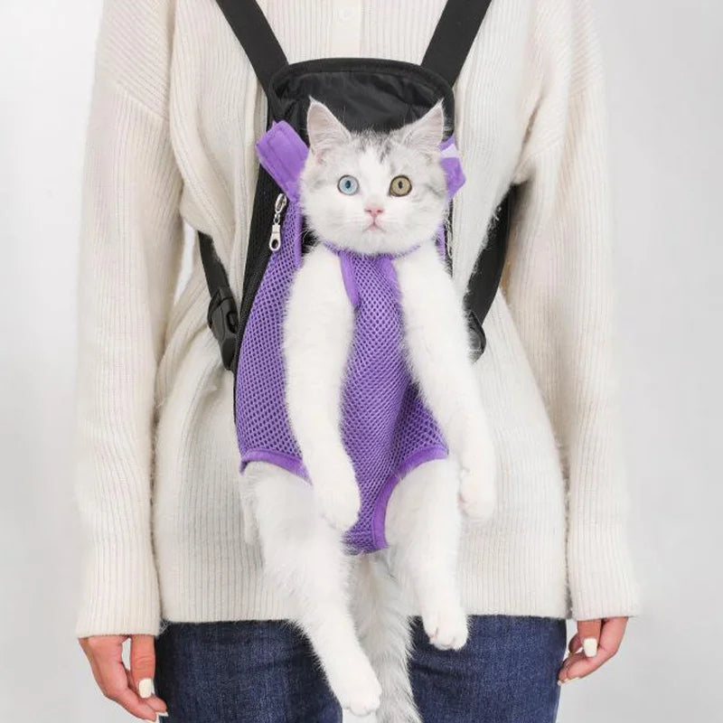 Erweiterbarer Reiserucksack für Katzen – Atmungsaktives Nylon