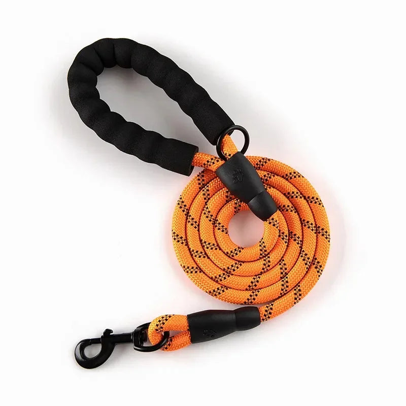 Reflektierende Nylon-Hundeleine 150 cm – Komfort & Sichtbarkeit