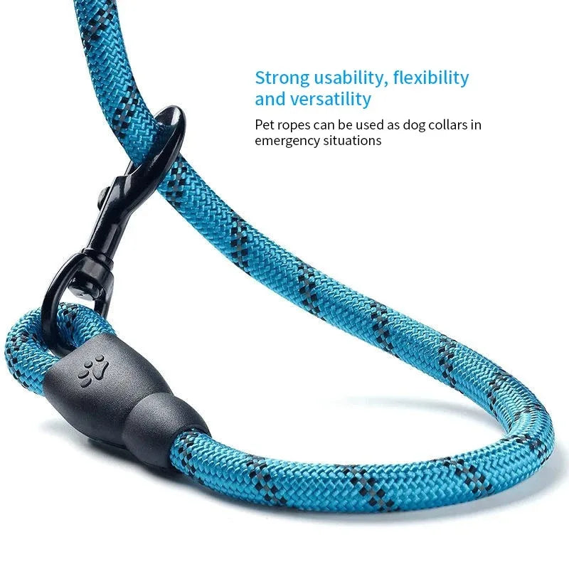 Reflektierende Nylon-Hundeleine 150 cm – Komfort & Sichtbarkeit