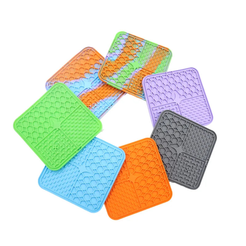 Silikon-Leckmatte für Hunde– Slow Feeder & Badafleiding, 25×15 cm