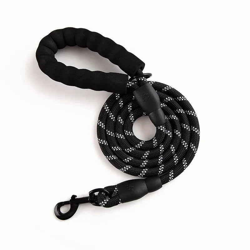 Reflektierende Nylon-Hundeleine 150 cm – Komfort & Sichtbarkeit