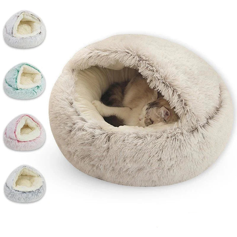 Plüschkatzenmann Ø40 cm – Weiches, warmes Bett für Kat von Kleine Hunde