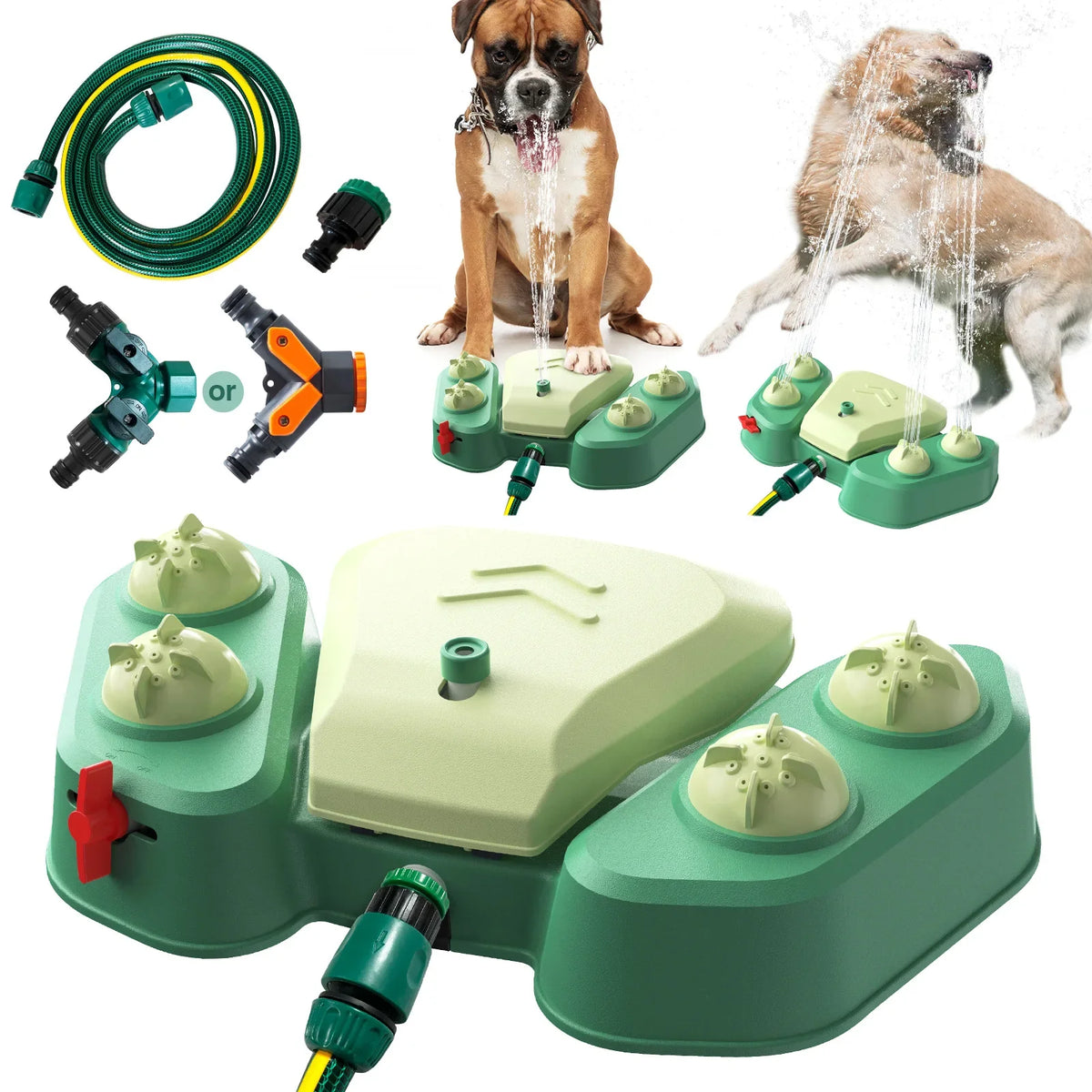 AquaPaws Hunde-Wassersprüher – Interaktives, verspieltes und erfrischendes Wasserspielzeug mit Stufenfunktion