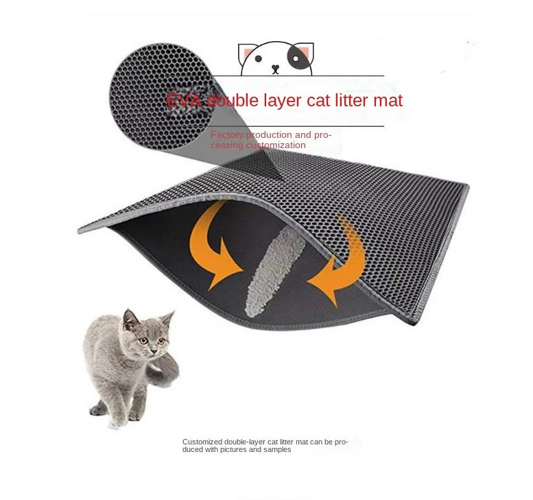 PawsGuard Doppel-Schicht Wasserdichte Katzenstreumatte