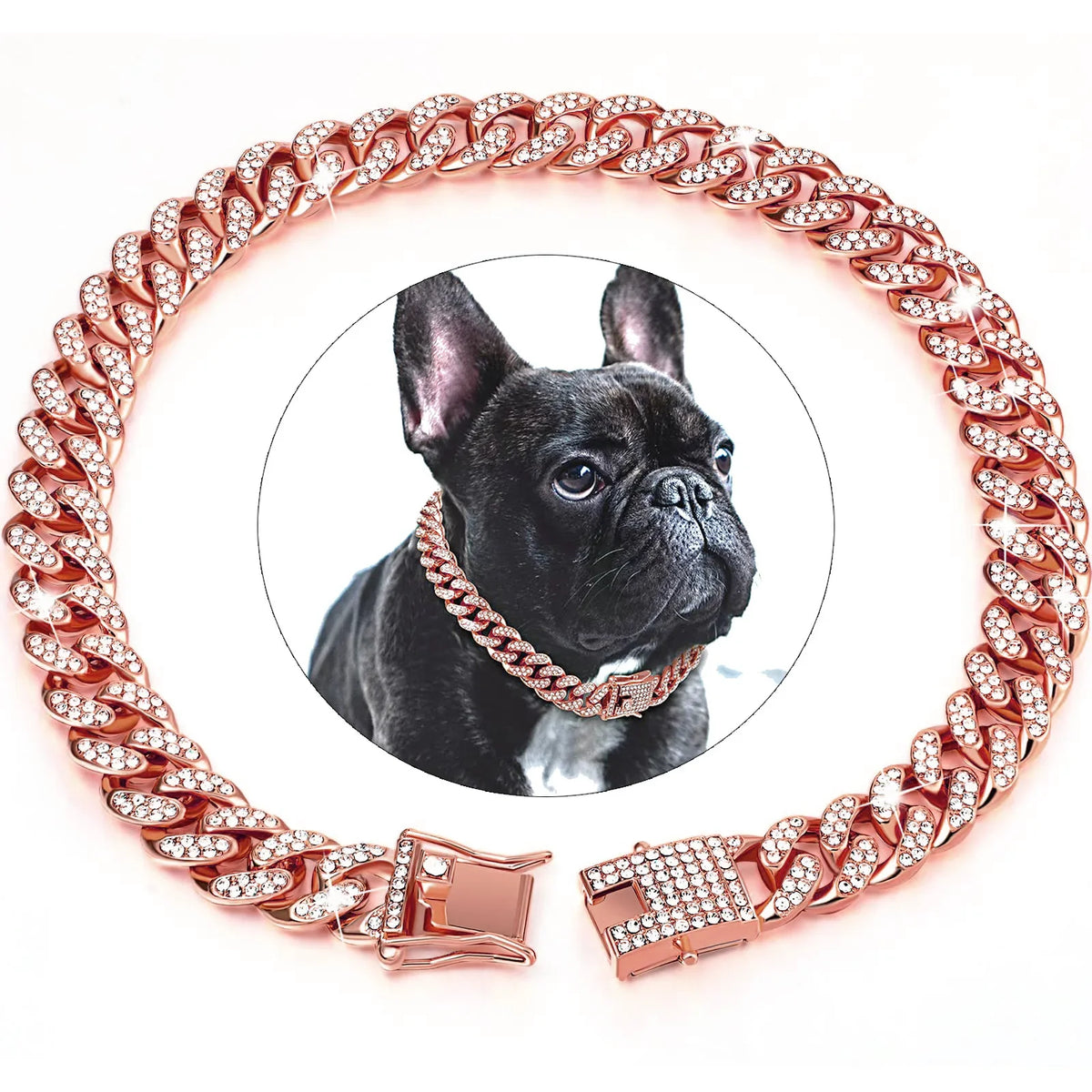 GlamPaw Diamant-Kubanische Gliederkette