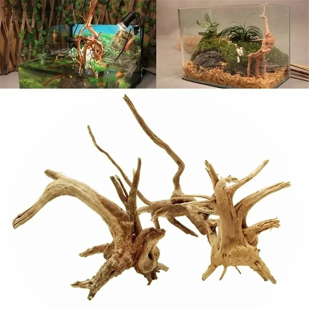 Aquarium-Ornament aus Holz