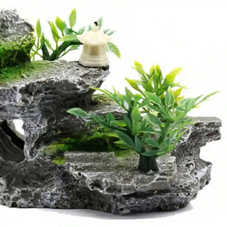 Set dekorativer Steine für Aquarien