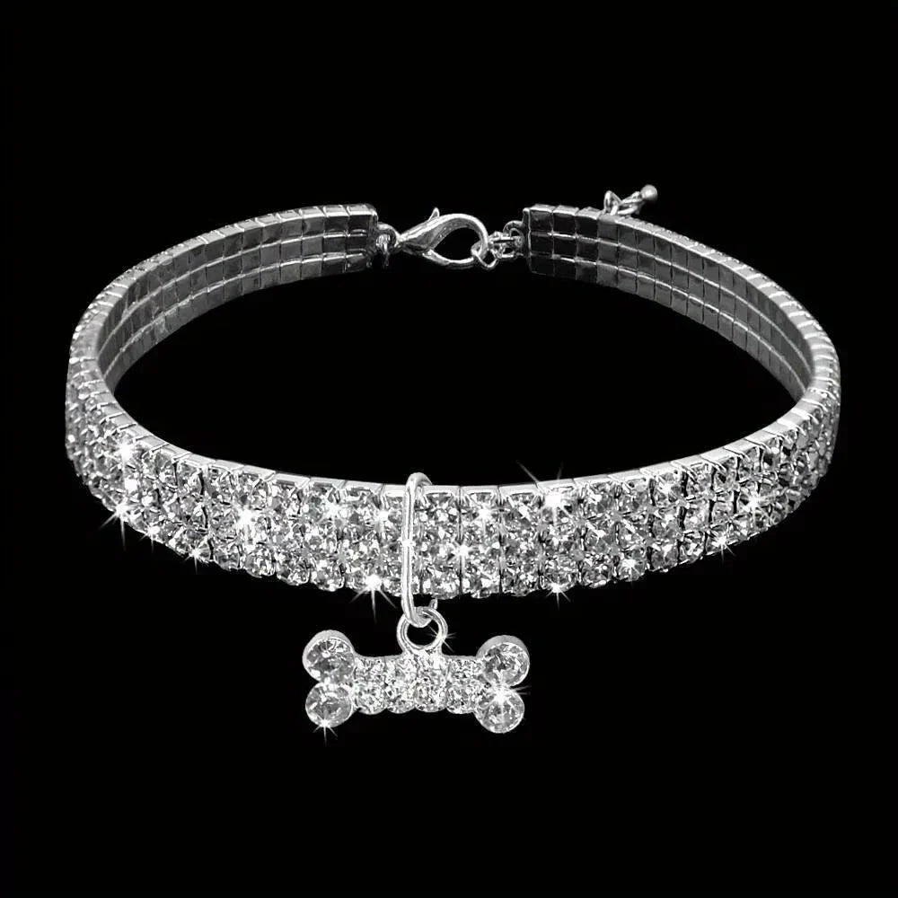 GlamBone Luxus-Hunde- und Katzenhalsband