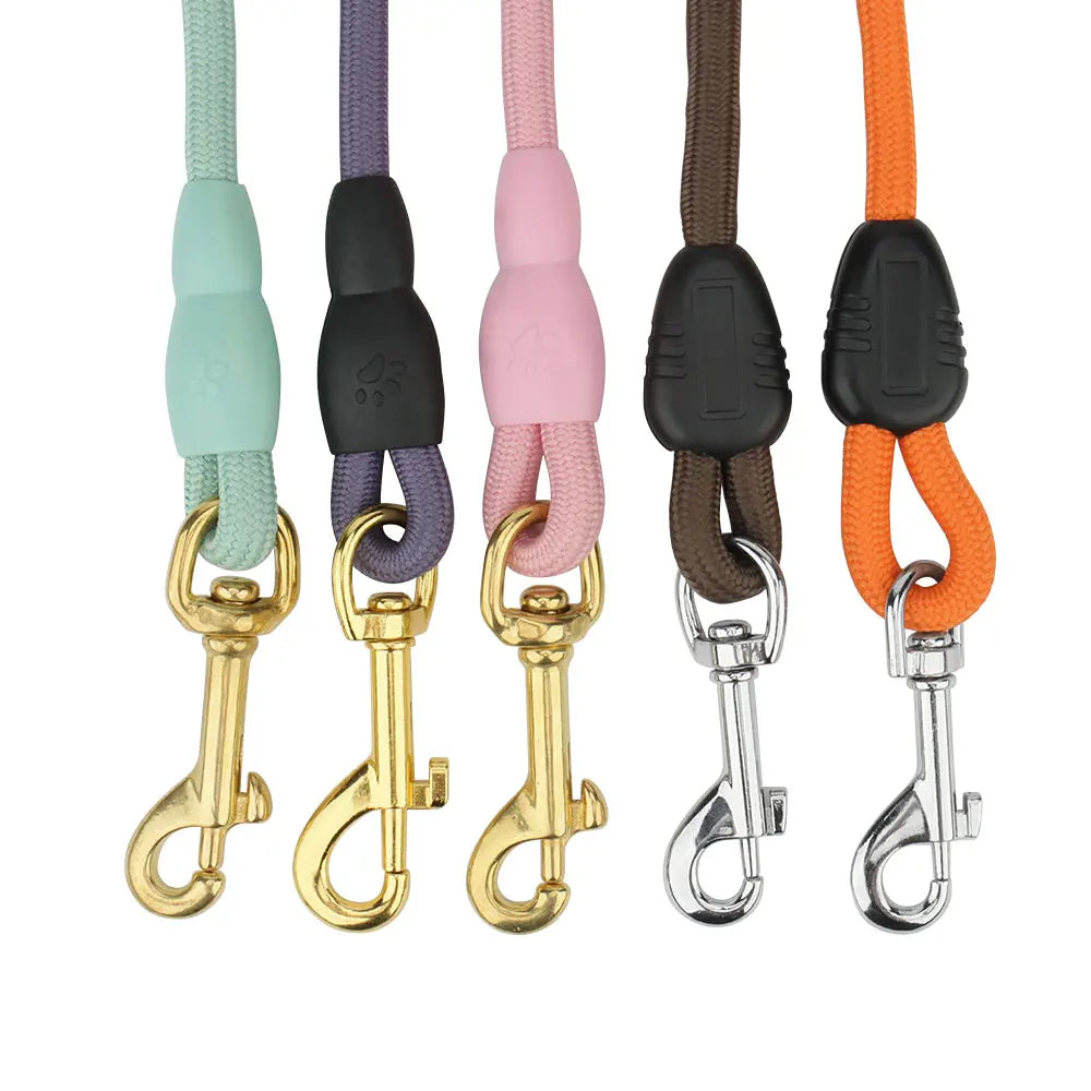 Lange Hundeleine 5 m/10 m, Polyester – Schaumstoffgriff, mehrfarbig