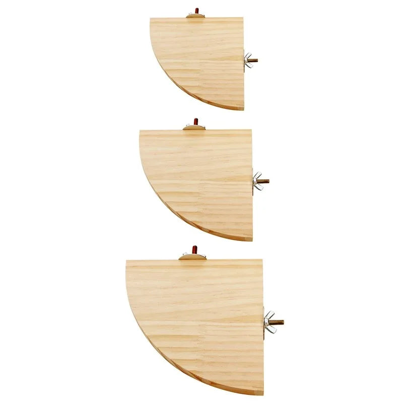 Standard-Papageienstange aus Holz – natur, fächerförmig