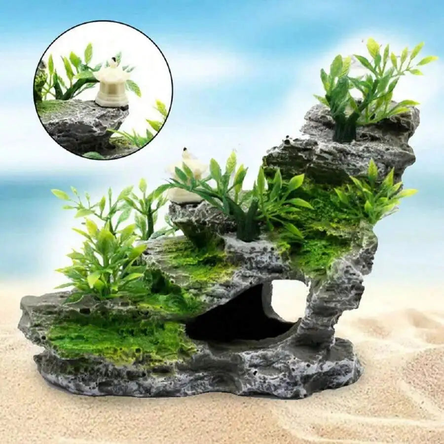 Set dekorativer Steine für Aquarien