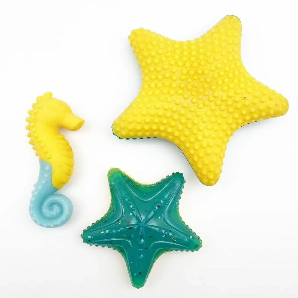 FrostyGlow Hundespielzeug – Leuchtendes, im Dunkeln schmelzbares und schwimmendes Gummispielzeug für sommerlichen Spielspaß