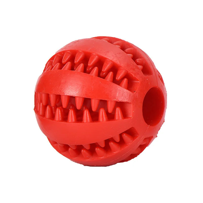 Interaktiver Hundeball aus Gummi – Zahnreinigung, befüllbar, Ø 5/7 cm