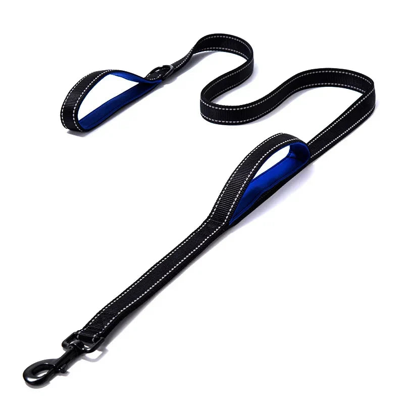 Hochleistungs-Doppelhalsband für Hunde – Kette und Nylon, 150–180 cm