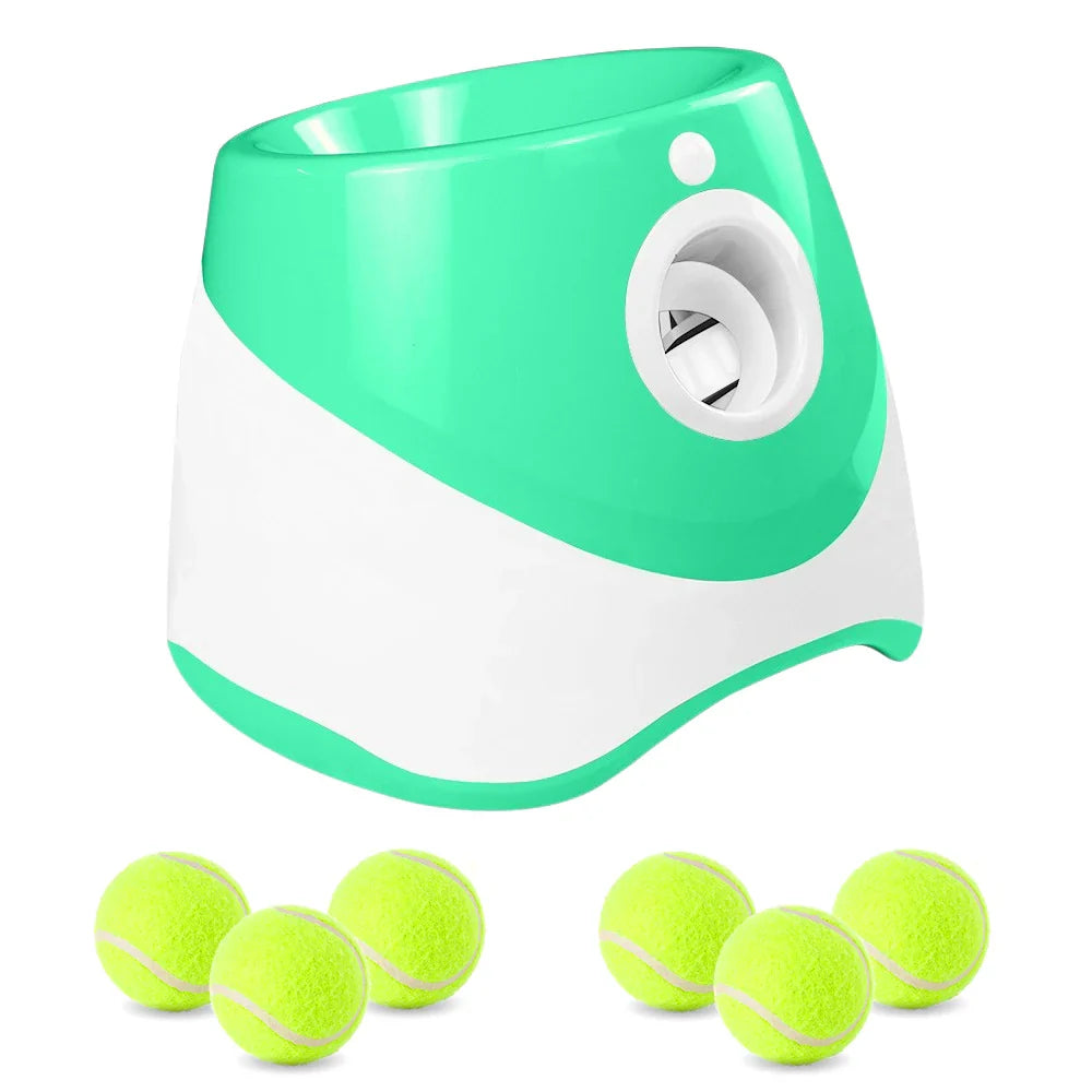Automatischer Ballwerfer für Hunde – 6 Bälle, USB-aufladbar, 5 cm