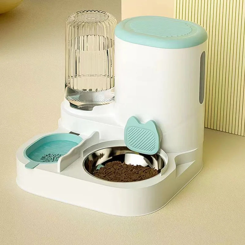 Automatischer Futterautomat für Katzen und Hunde – 2 l Futter + 1,5 l Wasser, BPA-frei