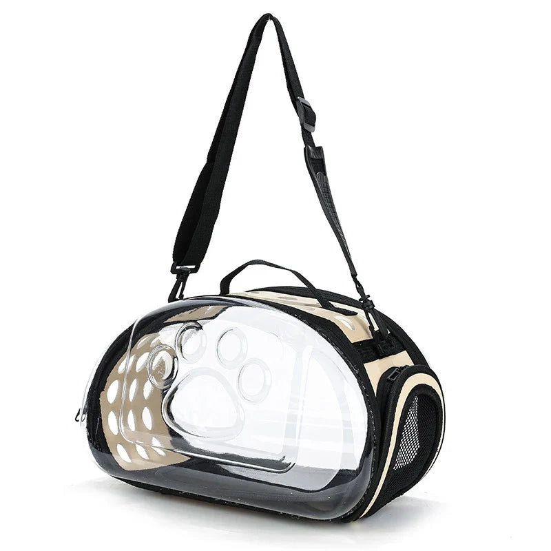 Transparenter Haustierrucksack aus PVC/EVA – Atmungsaktive Tragetasche