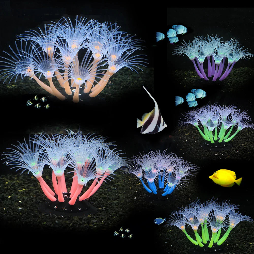 Fluoreszierende künstliche Korallendekoration