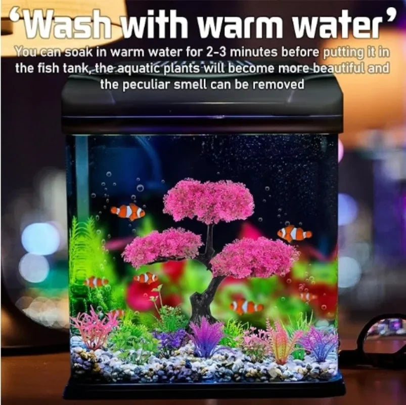Aquarium-Kunststoffpflanzendekoration