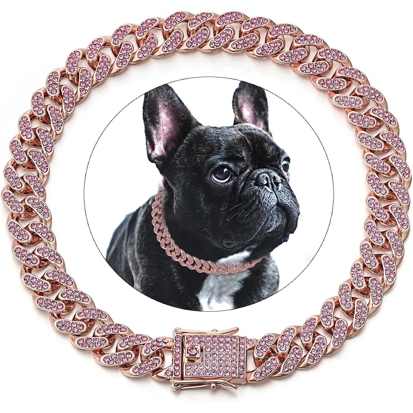 GlamPaw Diamant-Kubanische Gliederkette