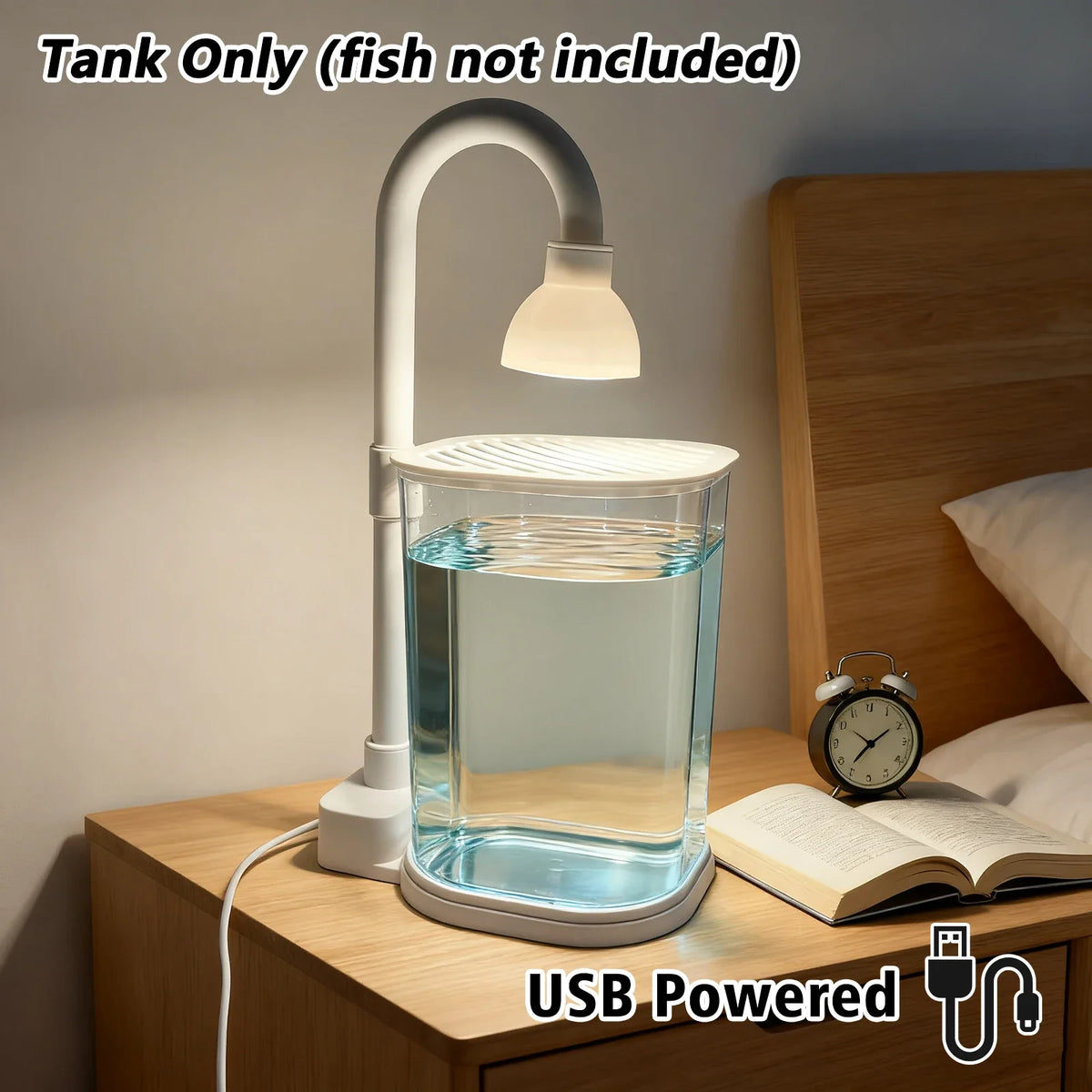 Starter Kit AquaGlow Mini – Mini-Aquarium mit LED-Beleuchtung