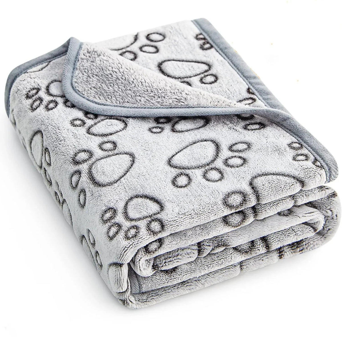 SnugglePaws CozyCotton – Niedliche & Warme Haustierdecke aus Baumwolle mit Cartoon-Motiv