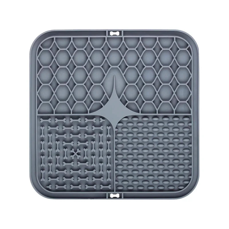 Silikon-Leckmatte für Hunde– Slow Feeder & Badafleiding, 25×15 cm