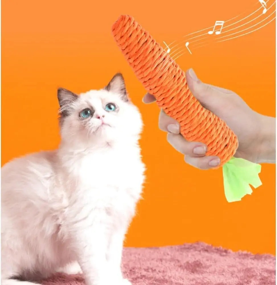 Katzenspielzeug Karotte – Papierseil