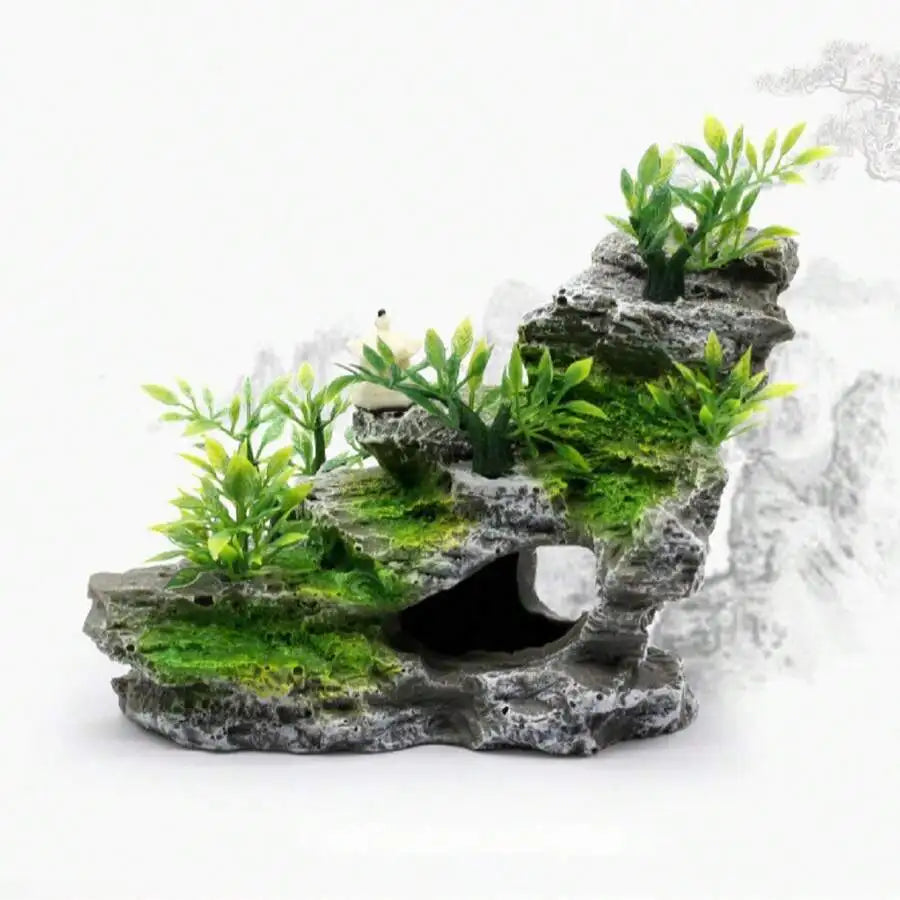 Set dekorativer Steine für Aquarien