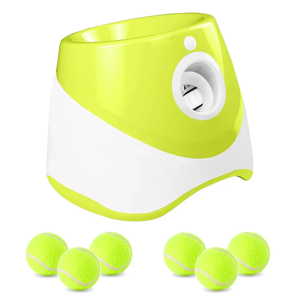 Automatischer Ballwerfer für Hunde – 6 Bälle, USB-aufladbar, 5 cm