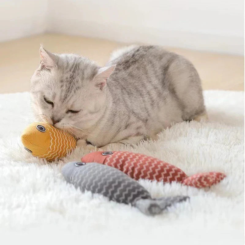 CatNipWave Simulationsfisch – Katzenminze-Spielzeug gegen Langeweile & Zahnabrieb