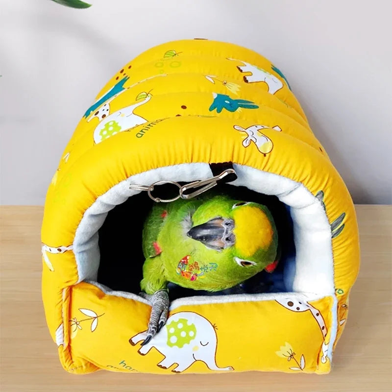 Kleines Haustier-Schlafnest aus Baumwolle zum Aufhängen – Größen S bis XL – bedrucktes Design