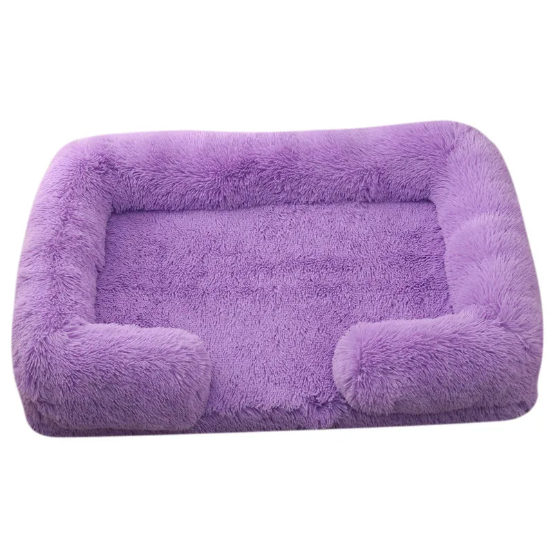 Premium-Hundebett aus dickem Plüsch für große Hunde – Warm und fest (S - XL)