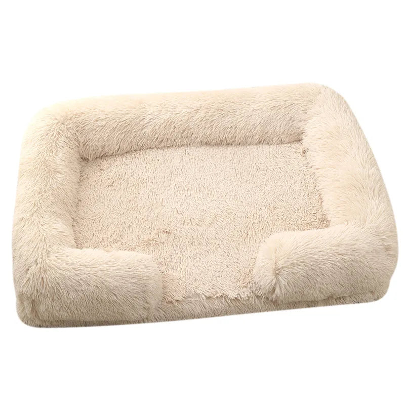 Premium-Hundebett aus dickem Plüsch für große Hunde – Warm und fest (S - XL)