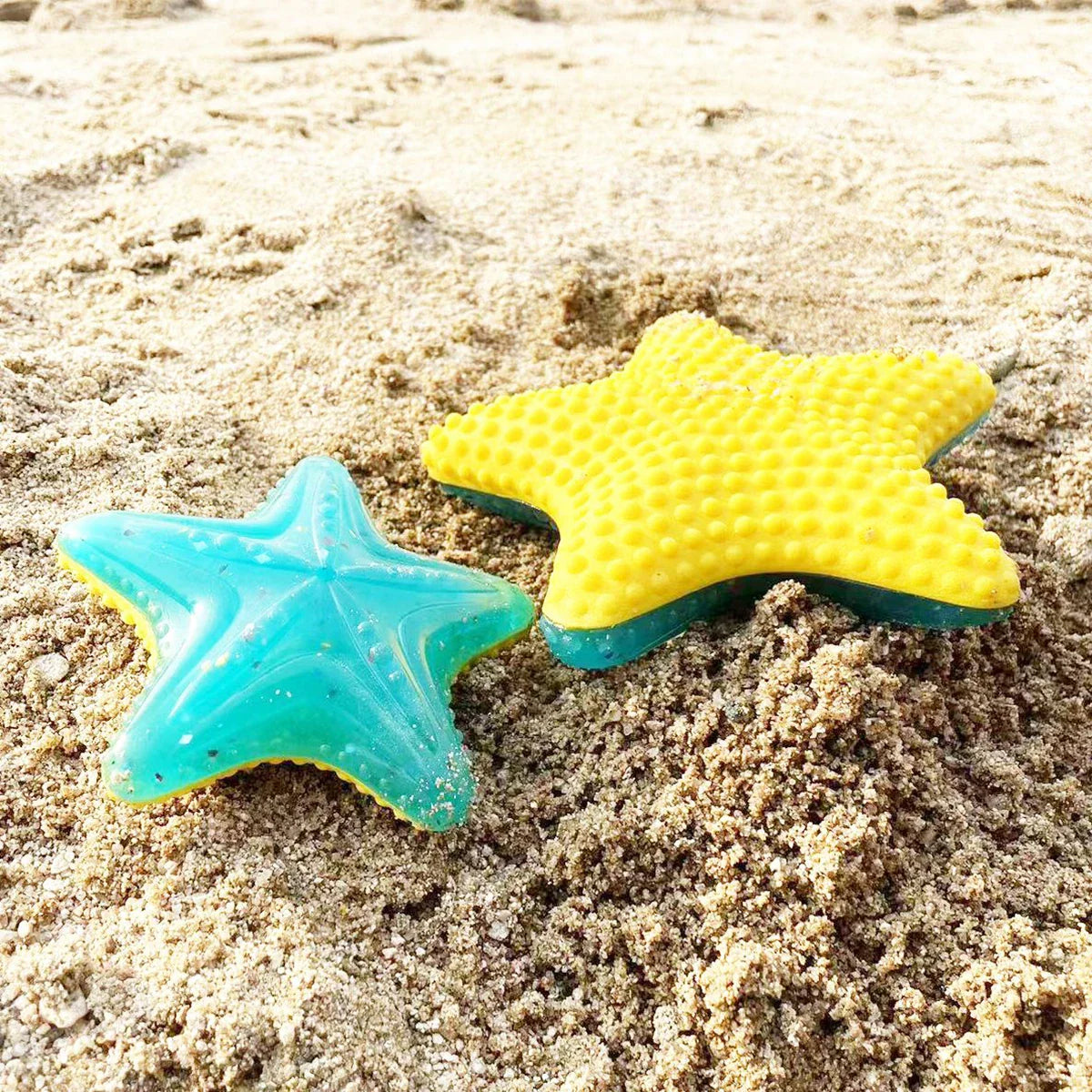 FrostyGlow Hundespielzeug – Leuchtendes, im Dunkeln schmelzbares und schwimmendes Gummispielzeug für sommerlichen Spielspaß
