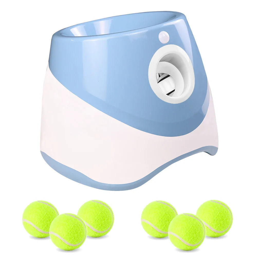 Automatischer Ballwerfer für Hunde – 6 Bälle, USB-aufladbar, 5 cm