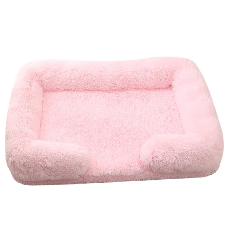 Premium-Hundebett aus dickem Plüsch für große Hunde – Warm und fest (S - XL)