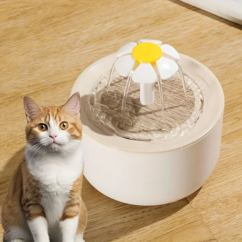 USB-Katzenbrunnen 1L – Leiser Trinkbrunnen mit Filter für Haustiere