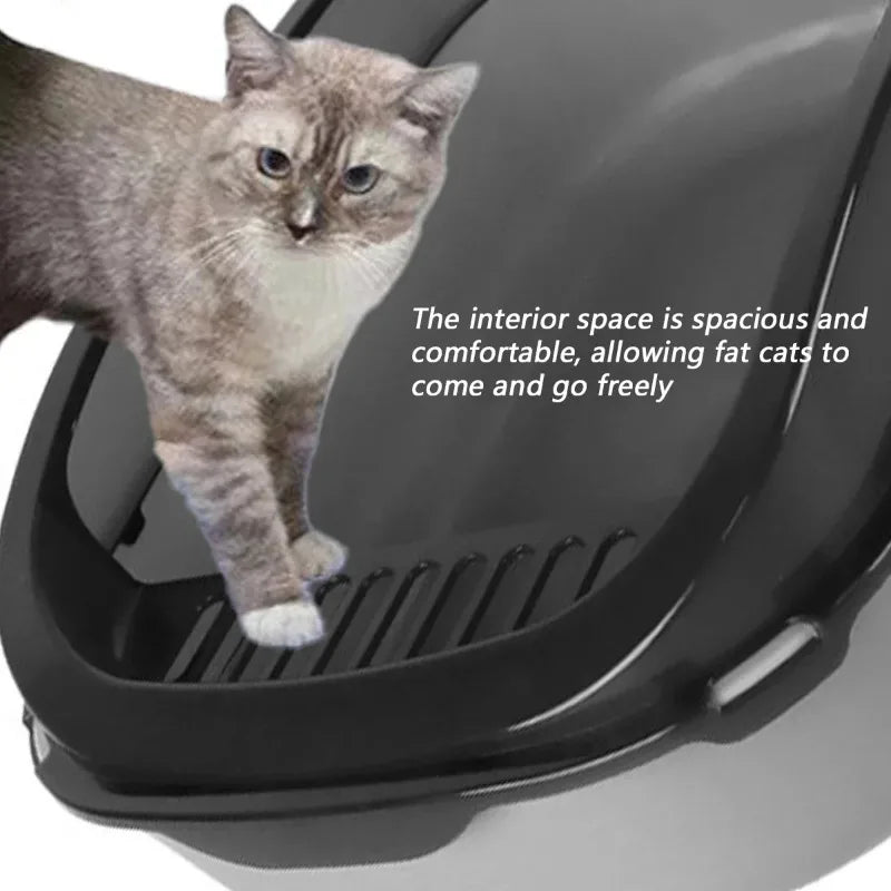 Halbgeschlossene Katzentoilette – PP, hoher Rand